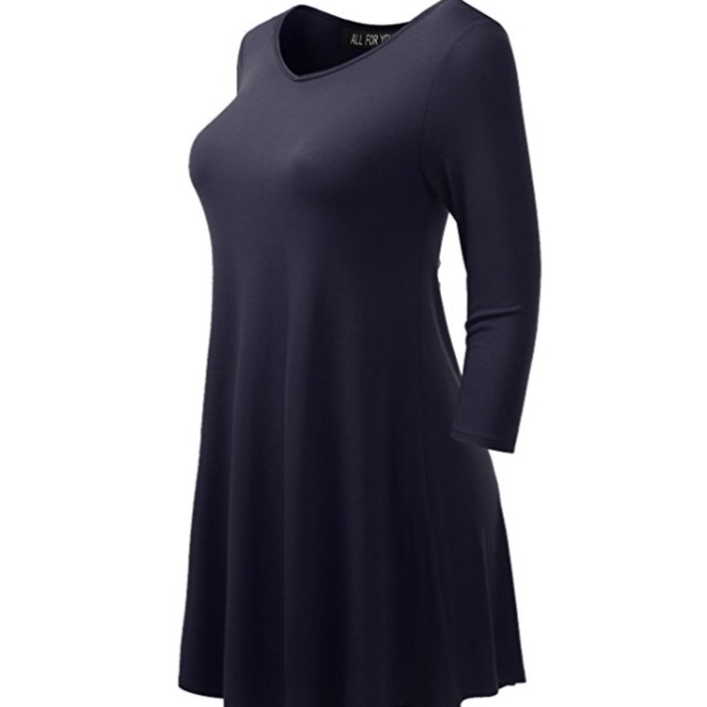 Plus size tunic - NWOT - 3x - Navy Blue